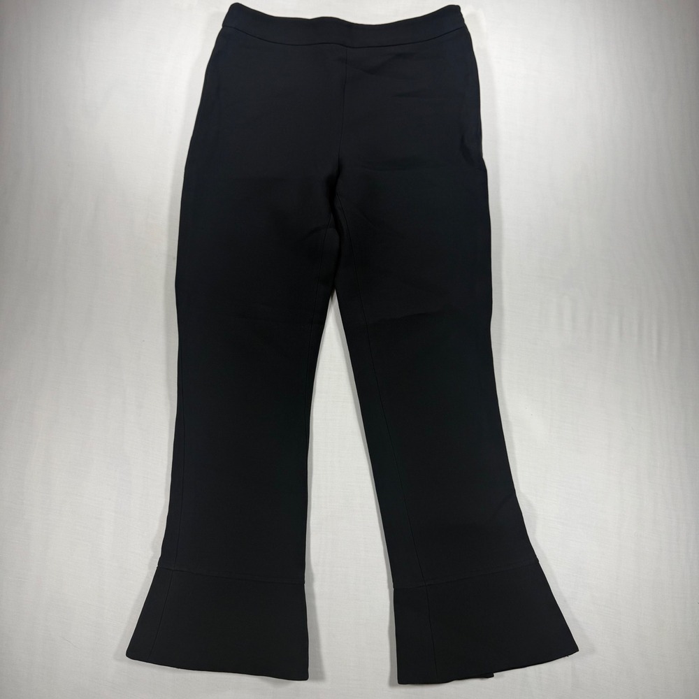 Dior Black Wool Silk Flared Pants US 4 2017 Pre-Fall Trouser Mid Rise Italy Auth